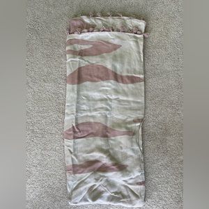 LULULEMON PINK CAMO SCARF WITH TASSEL ENDS